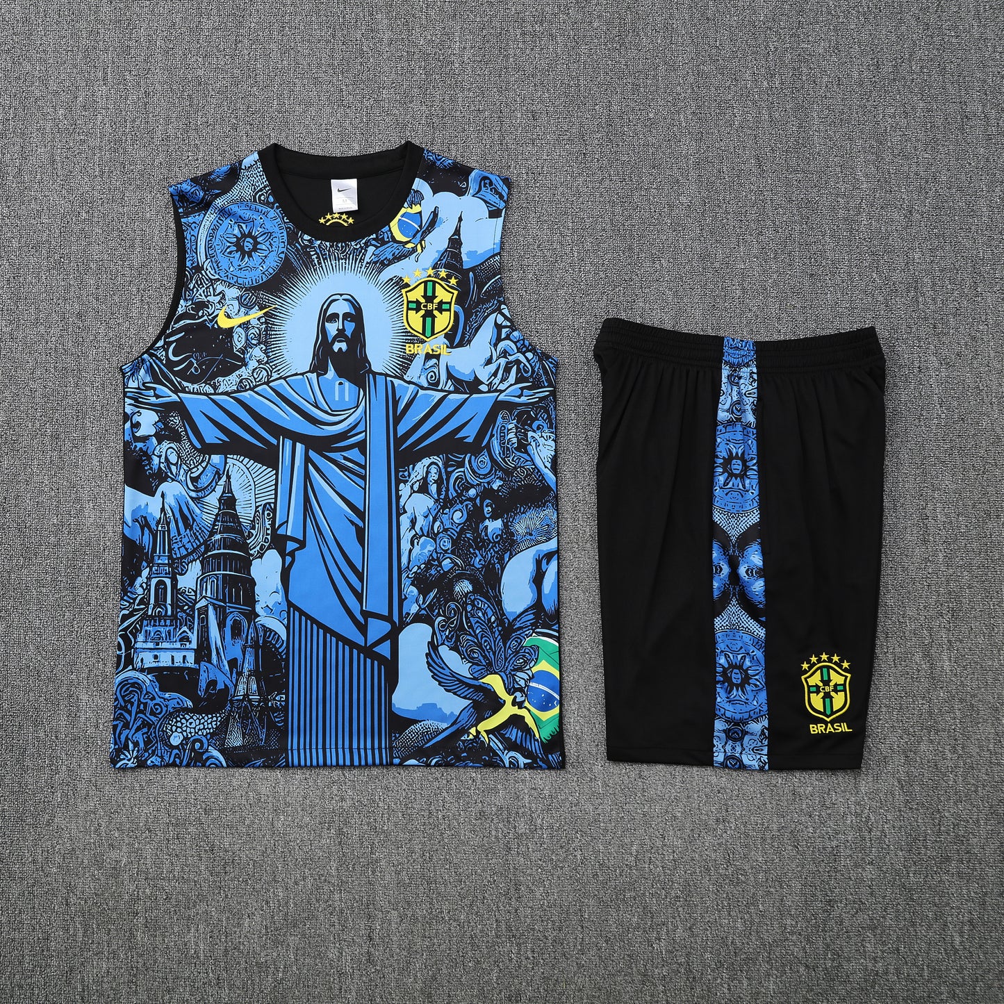 2025 Brazil blue Special Edition training vest set