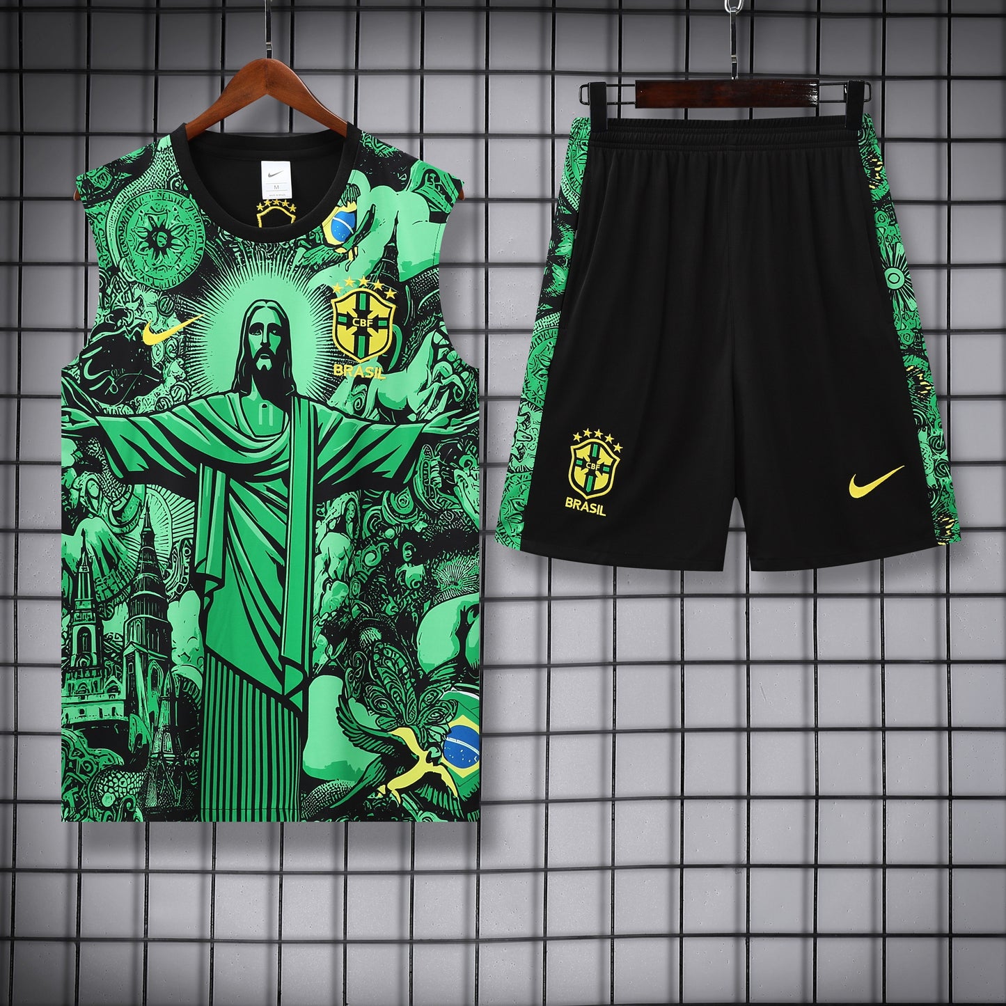 2025 Brazil green Special Edition training vest set