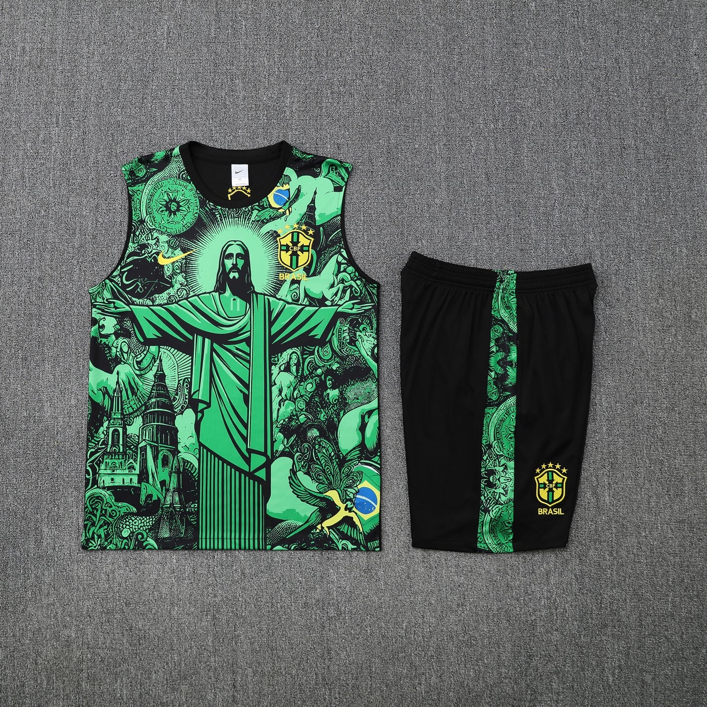 2025 Brazil green Special Edition training vest set