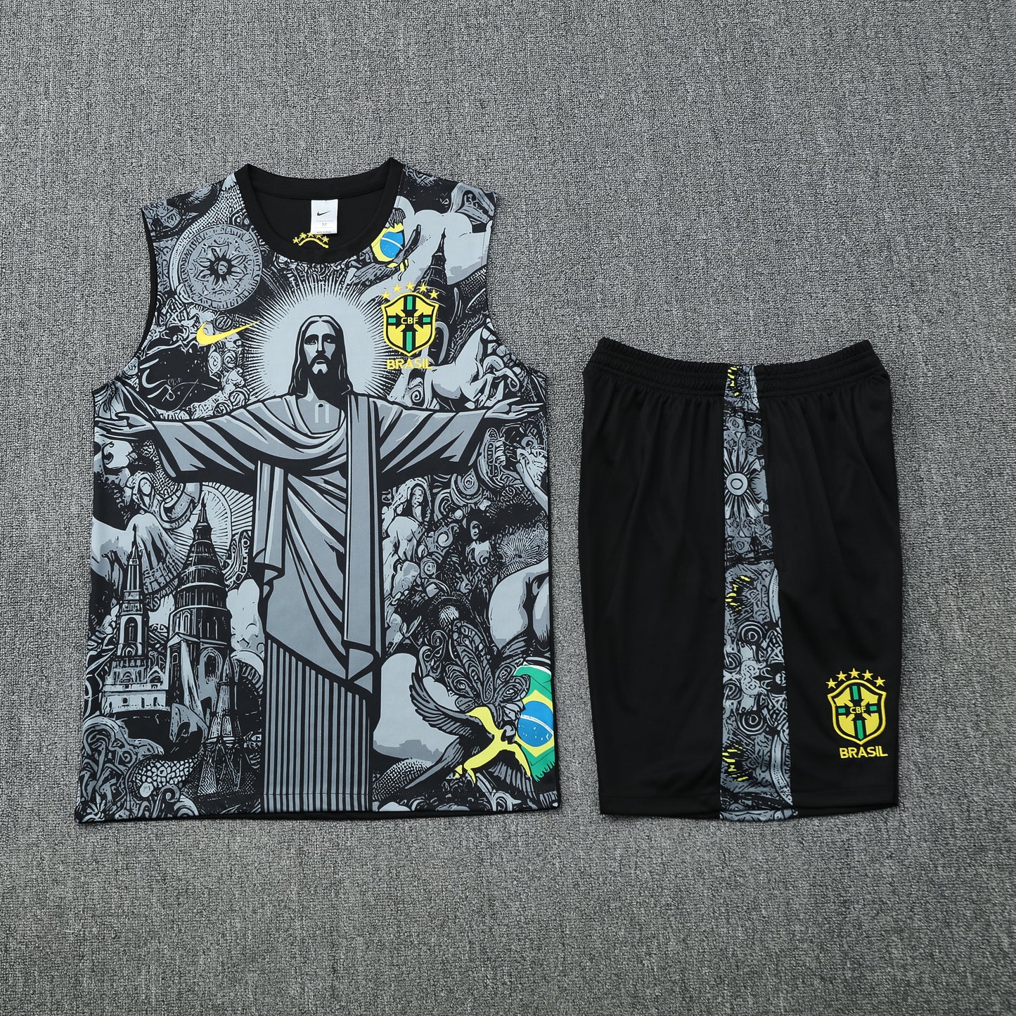 2025 Brazil gray Special Edition training vest set