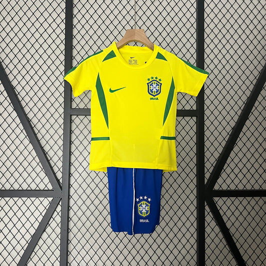kids Brazil 2002 home jersey
