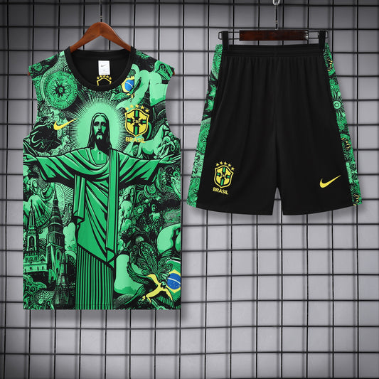 2025 Brazil green Special Edition training vest set