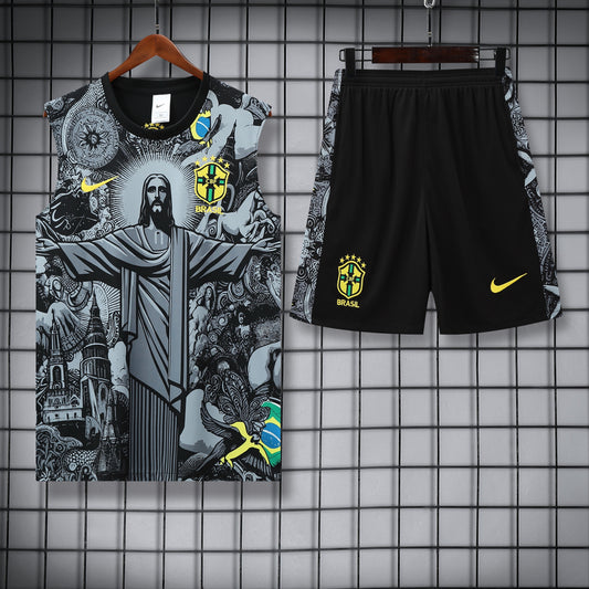 2025 Brazil gray Special Edition training vest set