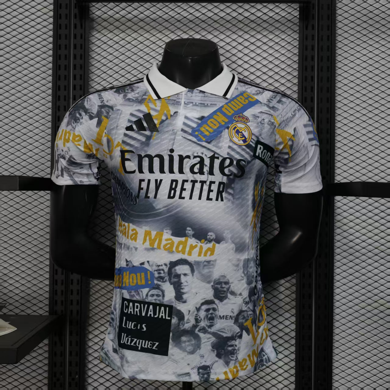 25/26 Real Madrid  letters POLO Player jersey